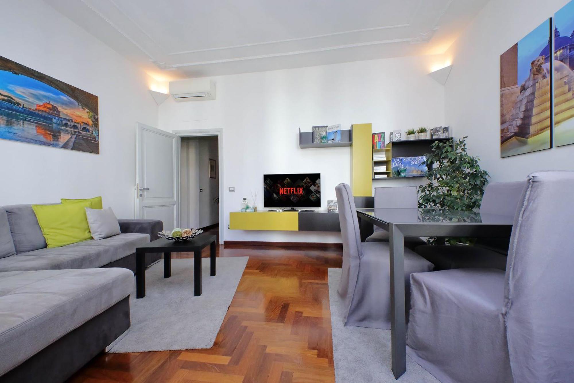 Luxury Apartment Vaticano-S'Peter Basilica - Netflix Wifi - Aircond Roma Exterior foto